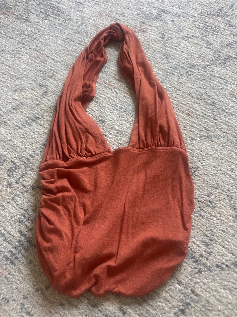 Rust Halter-Style Women’s low cut top FP ONE free people